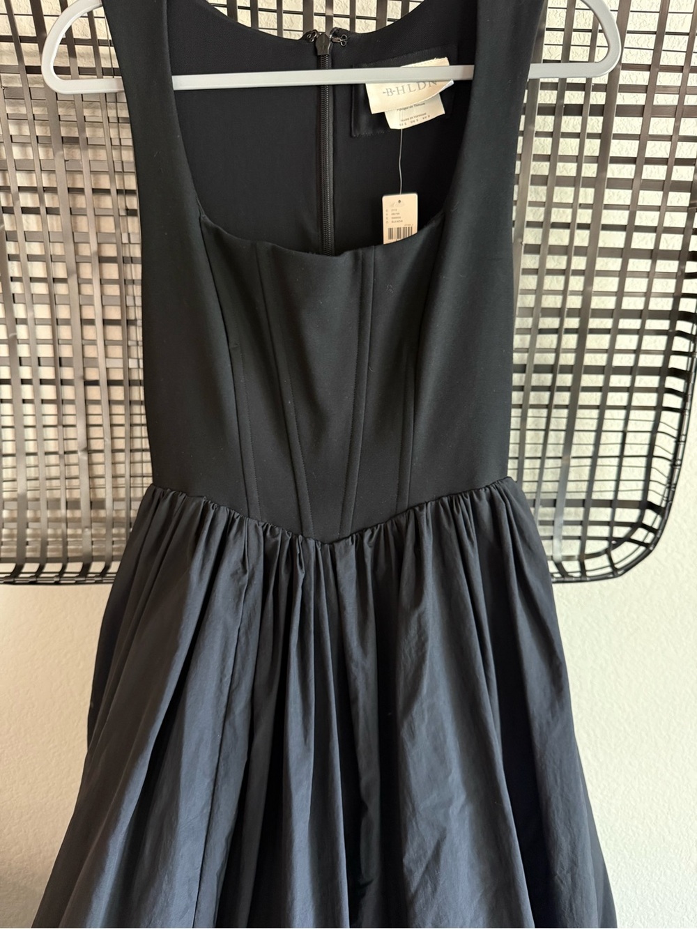 Anthropologie bhldn Josie Scoop-Neck Corset Fit & Flare Maxi Dress - Picture 7 of 7